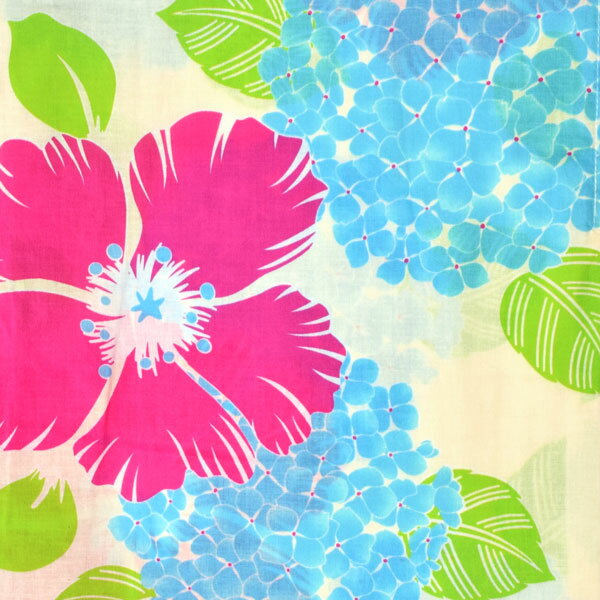 【Prices down2】浴衣 レディース 単品 「クリーム色　夏の花」 フリーサイズ レトロ モダン 大人柄 女性浴衣単品 女浴衣 ゆかた yukata 【メール便不可】ss2512ykl25