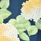 浴衣レディースブランド浴衣単品「京舞×朝比奈彩納戸色紫陽花20AA-3」フリーサイズレトロモダン大人柄女性浴衣単品変わり織り浴衣女浴衣ゆかたyukata<H>【メール便不可】