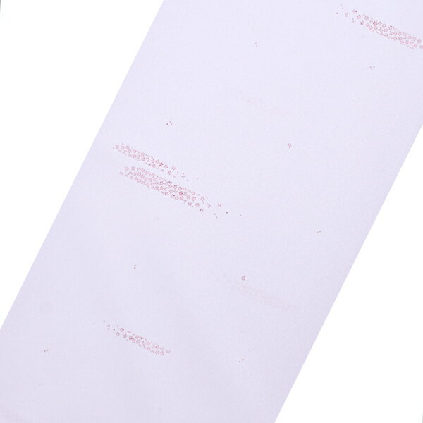 東レシルック 反物 「藤色　花霞」ポリエステル 日本製 未仕立て 小紋 単衣 袷＜T＞【メール便不可】ss2603kck10