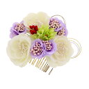 【Prices down】【訳アリ】【アウトレット品】コーム 髪飾り 「お花 髪飾り」ヘアアクセサリー 大人用・子供用 レディース 着物 和装 振袖 ドレス 七...