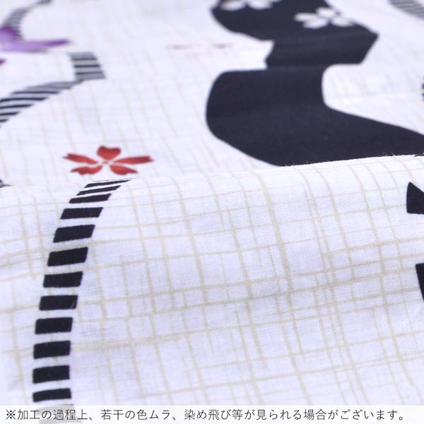 【Prices down2】浴衣 レディース 単品 「プレタ浴衣　白地　紫桜」 フリーサイズ yukata 【メール便不可】yk★35％OFF