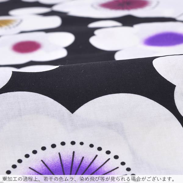 浴衣 レディース 単品 「黒地　黄、紫、赤の花」 フリーサイズ yukata 【メール便不可】ss2406ykl20 3