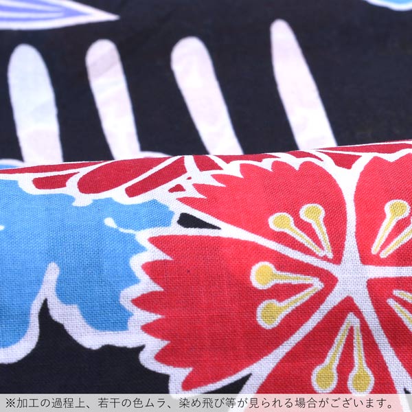 【Prices down2】浴衣 レディース 単品 「CANOA　黒地　花」 フリーサイズ yukata 【メール便不可】ss2512ykl25