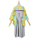 【中古品】ジュニア用 振袖単品 「黄色 桜」 仕立て上がり 着物 小振袖 二尺袖 袴に合わせて ショート丈 子ども 子供 キッズ ジュニア 女の子 卒業式 入学...