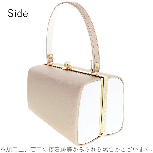 振袖 草履バッグセット「エンボス　ベージュゴールド×ホワイト」Fサイズ 振袖草履...
