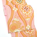 【中古品】仕立上がり 振袖用 袋帯 単品「ピンク 立涌華文」仕立て上がり 振袖用 礼装用袋帯 六通柄 成人式 貸衣装処分 レンタル処分品【メール便不可】ss2506ofk10