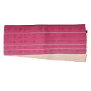 【Prices down3】【中古品】仕立て上がり 半幅帯 小袋帯 「赤紫ぼかしに白縞/無地ライトベージュ」 【メール便不可】<T>ss2506ohs10