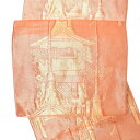 【Prices down3】【中古品】仕立て上がり 袋帯 「金 箔織 朱色 祇園祭の鉾」 【メール便不可】<T>ss2506ong10