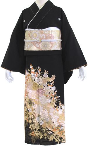 【レンタル】【往復送料無料】桂由美 黒留袖レンタル　2218 - 20点フルセット！結婚式・留袖・黒留袖・レンタル・貸衣装・女性和服・かんざし付き