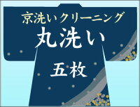 着物クリーニング・丸洗い5枚