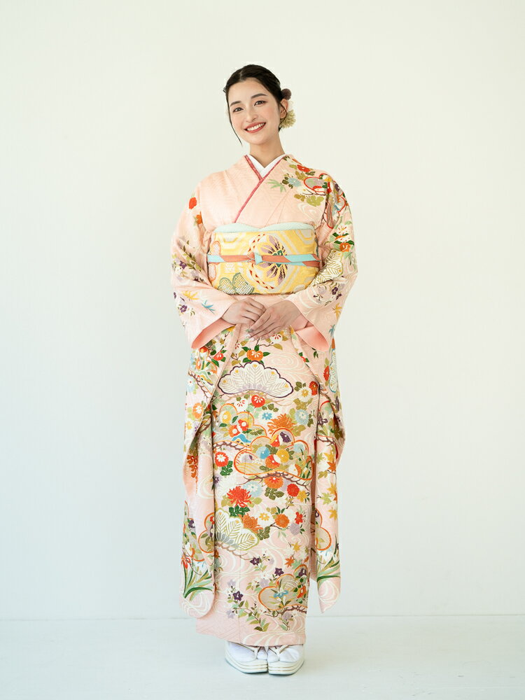 【レンタル】2025年 2026年 成人式 ご予約受付中■ 振袖レンタル 振袖 セット フルセット ピンク 古典柄..