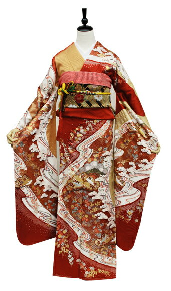 【レンタル】 成人式 ご予約受付中■振袖 レンタル f-23 振袖 セット