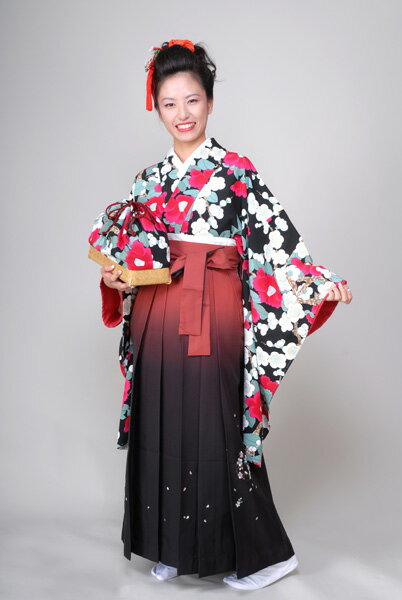 【レンタル】 卒業式 ご予約受付中■【 卒業式 レンタル袴★二尺袖袴(はかま) 卒業式 の袴レンタル】岡重 ブランド 二尺袖【okajyu-8】【 袴 大学 先生 レトロ 】