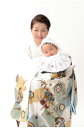 【レンタル】【高級お宮参りレンタル】男の子 お宮参り 産着 白 鷹 正絹 シルク 高級 男児 初着 かっこいい 品番:MD-2