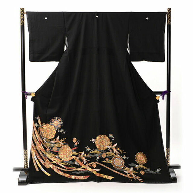 【レンタル】 黒留袖レンタル 着物レンタル 留袖　tm-12 フルセット 黒留袖 レンタル 結婚式 披露宴 レンタル 母親 親族 列席者 おすすめ 貸衣装 正絹 姉妹 叔母 伯母 50代