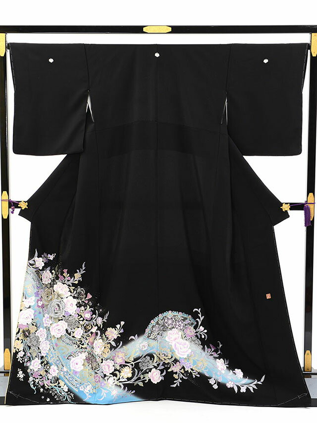 【レンタル】 黒留袖レンタル 着物レンタル 留袖 桂由美 「チャペルの鐘」 MLサイズ yumi-katsura_10 フルセット 黒留袖 レンタル 結婚式 披露宴 レンタル 母親 親族 列席者 おすすめ 貸衣装 正絹 姉妹 叔母 伯母 50代