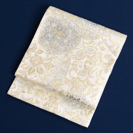 【レンタル】 帯レンタル 帯 レンタル 帯のみ 西陣織 袋帯 黒留袖 色留袖 留袖 訪問着 色無地 高級 送料無料 銀 シルバー アトリウム チャペル向き 【品番:obi-26-299】