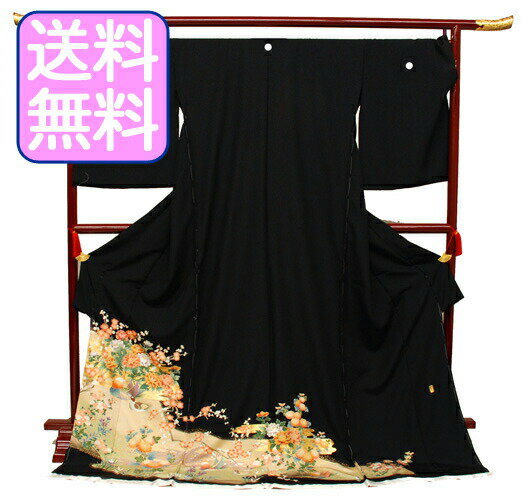 Rakuten - 【レンタル】 黒留袖レンタル 着物レンタル 留袖　tomesode108 フルセット 黒留袖 レンタル 結婚式 披露宴 レンタル 母親 親族 列席者 おすすめ 貸衣装 正絹 姉妹 叔母 伯母 50代