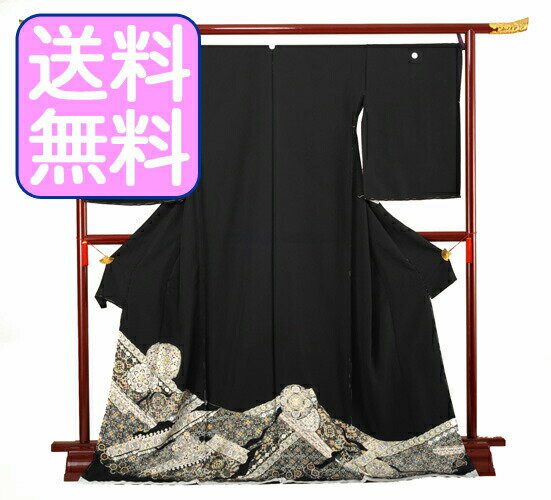 Rakuten - 【レンタル】 黒留袖レンタル 着物レンタル 留袖　tomesode112 フルセット 黒留袖 レンタル 結婚式 披露宴 レンタル 母親 親族 列席者 おすすめ 貸衣装 正絹 姉妹 叔母 伯母 50代
