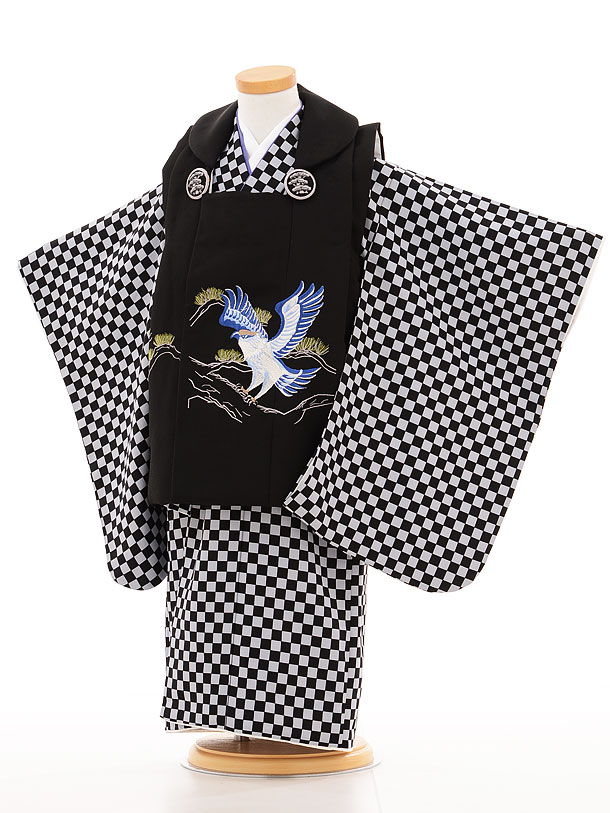 七五三 着物 3歳 レンタル 男の子 被布 3歳の七五三着物レンタル(男の子)着付け簡単 AAO3074 レンタル 3歳 男児 753 着物 男の子 着物レンタ...