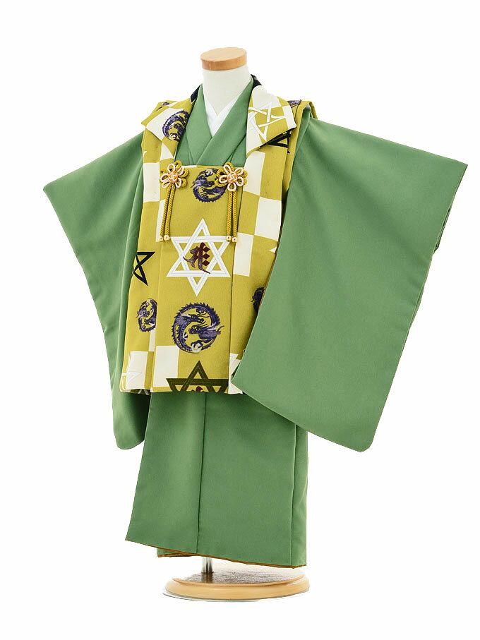 七五三 着物レンタル 3歳 男の子 被布(男の子)着付け簡単 AAO3064 レンタル 3歳 男児 753 着物 男の子 着物レンタル きものレンタル 七五三 ...