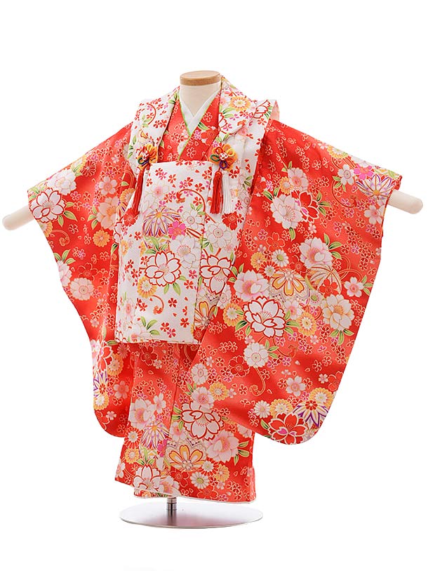 七五三 着物 レンタル 3歳 女の子 被布 セット 3歳の着物レンタル(女の子)AAP0003 レンタル 3歳 女児 被布 七五三 753 着物 三 女の子 着...