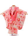 七五三 着物 レンタル 3歳 女の子 被布 セット 3歳の着物レンタル(女の子)A354ピンク×白ピンクぼかし桜まり レンタル 3歳 女児 被布 七五三 753...