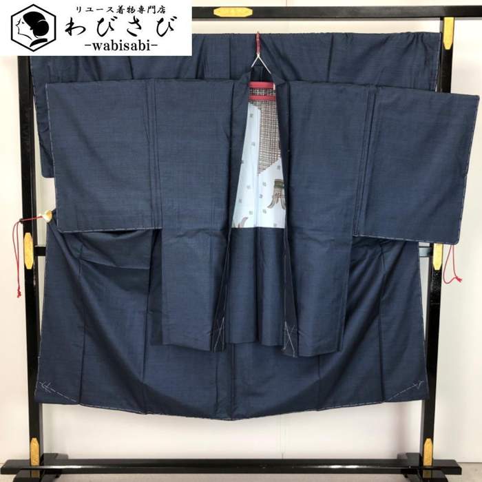 【お得なクーポン配布中】 男着物 アンサンブル 本場大島紬 証紙付 100亀甲 キングサイズ M-1112 着物 きもの kimono 和服 和装 中古 リサイ...