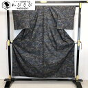【お得なクーポン配布中】 本場大島紬 祝祭京都創生1200年 カタス7マルキ 藍泥染 証紙付 K-3626 着物 きもの kimono 和服 和装 中古 リサイクル着物 【送料無料】