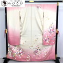 【お得なクーポン配布中】 振袖 美しい桜柄 金駒刺繍 銀通し 乳白色 トールサイズ K-2903 着物 きもの kimono 和服 和装 中古 リサイクル着物 ...