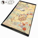 【お得なクーポン配布中】 袋帯 美しい花模様 鶴と松 鳳凰 鼓 金糸 金色 O-3853 着物 きもの kimono 和服 和装 中古 リサイクル着物 【送料無...
