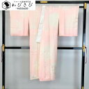 【お得なクーポン配布中】 長襦袢 花模様 乙女色 しつけ糸 J-263 着物 きもの kimono 和服 和装 中古 リサイクル着物 【送料無料】