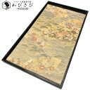 【お得なクーポン配布中】 袋帯 四季の美しい花柄模様 松 金糸 金色 O-3404 着物 きもの kimono 和服 和装 中古 リサイクル着物 【送料無料】