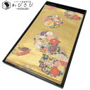 【お得なクーポン配布中】 袋帯 丸取麗花文 丸に美しい花模様 金色 金糸 フォーマル O-4389 着物 きもの kimono 和服 和装 中古 リサイクル着物...