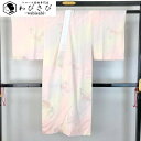 【お得なクーポン配布中】 長襦袢 花柄模様 暈し 曙色 J-278 着物 きもの kimono 和服 和装 中古 リサイクル着物 【送料無料】