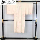 【お得なクーポン配布中】 長襦袢 手描き 花模様 薄乙女色 半衿付 J-296 着物 きもの kimono 和服 和装 中古 リサイクル着物 【送料無料】