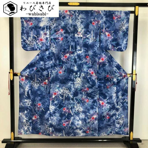 【お得なクーポン配布中】 夏着物 浴衣 水仙の花 紺碧色 K-4986 着物 きもの kimono 和服 和装 中古 リサイクル着物 【送料無料】 【お得なクーポン配布中】 夏着物 浴衣 水仙の花 紺碧色 K-4986 着物 きもの kimono 和服 和装 中古 リサイクル着物 【送料無料】