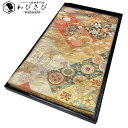 【お得なクーポン配布中】 袋帯 佐賀錦 花柄模様 花唐草 鳥 金銀糸 金色 O-5260 着物 きもの kimono 和服 和装 中古 リサイクル着物 【送料無...