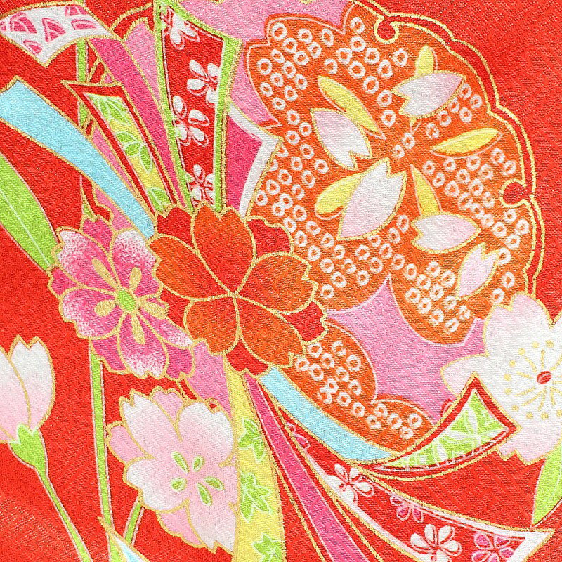 【レンタル】 [7泊8日OK] 七五三 女の子 被布 11点セット 被布レンタル フルセット sgw3098 【往復送料無料】 三歳 女児 被布 95〜100cm 七五三着物 赤 花毬 被布 3歳 ジュニア レンタル着物 七五三 753 桃の節句 発表会