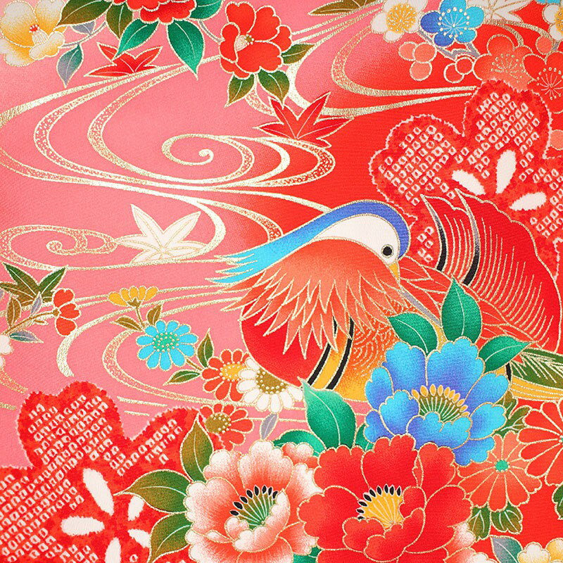 【レンタル】 女の子 産着 7点セット 初着レンタル フルセット ug037 【往復送料無料】 女児 初着 レンタル 産着 赤 花柄 鼓 初着 赤ちゃん ベビー レンタル着物 お宮参り お食事会