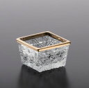 【日本製】和食器 ガラス お皿 前菜 皿 デザート容器 アイスカップ テーブルコーディネート 金付 料亭 旅館 豪華 高級感 おうちごはん おしゃれ お祝い おせち MG-103金付