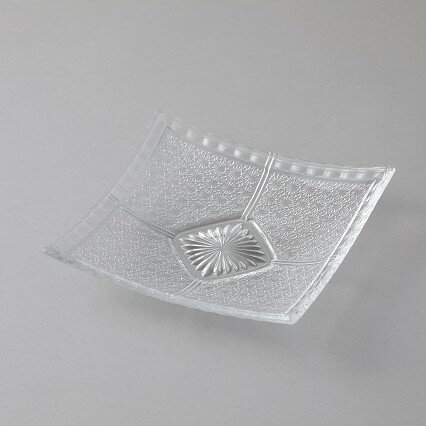 雅皿向付 ガラス 皿 食器 和食器 ガラストレー おしゃれ デザイン 透明 ケーキ 誕生日 豪華 ゴージャス 高級 寿司 刺身 プレート 肴 カルパッチョ 高級旅館 料亭 寿司屋 和食レストラン ミシュラン 河童橋 合羽橋 昔ながら 昭和レトロ 綺麗 丁寧 手作り 透明 水崎硝子 華やか