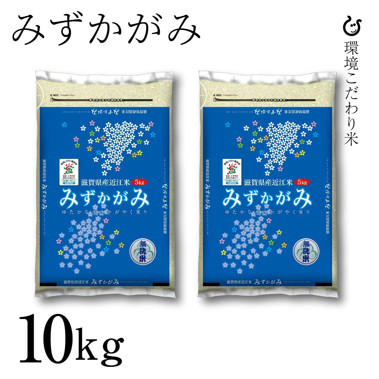 新米 【令和8年産100％使用】白米 玄米 滋賀県産 みずかがみ 10kg (5kg×2袋) 米 お米 国産 10キロ 送料無料 80 (2)