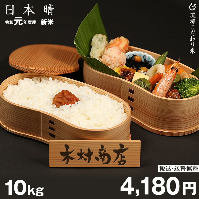【令和元年：滋賀県産】日本晴　環境こだわり米　玄米　10kg