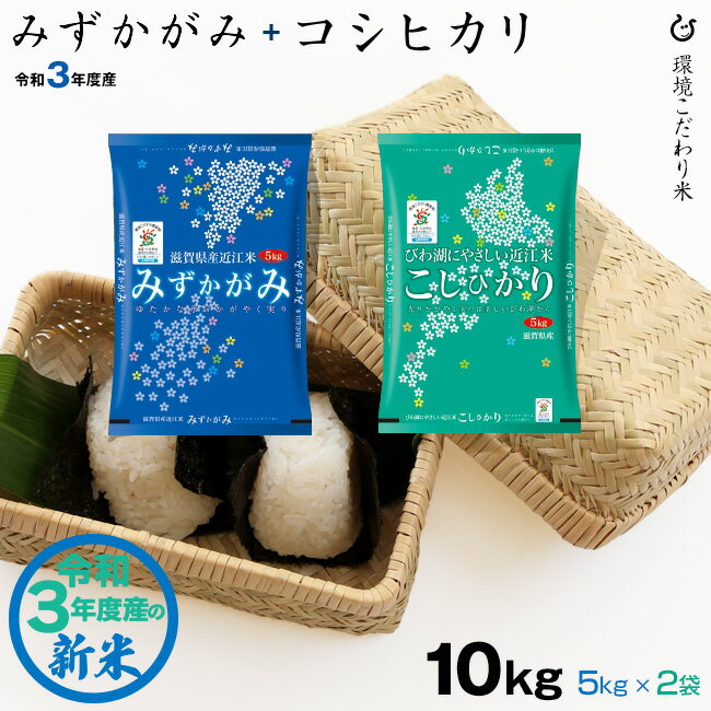 楽天市場 新米 クーポン利用で300円off 近江set 近江米 みずかがみ 5kg コシヒカリ 5kg 合計 10kg 令和3年 滋賀県産 近江の国から木村商店 みんなのレビュー 口コミ