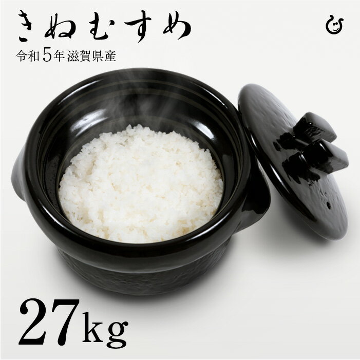 新米 きぬむすめ 白米 27kg 令和5年 滋賀県産 米 お米 送料無料...