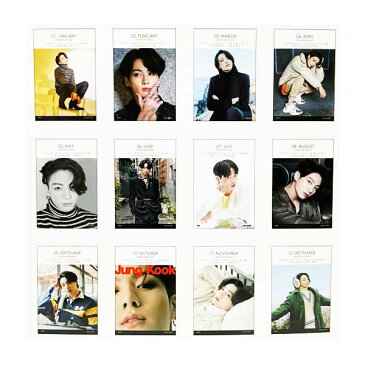 BTS 防弾少年団 バンタンソニョンダン JUNG KOOK ジョングク 2022.2023年 2年分卓上カレンダー + ステッカーシール付き 送料無料 韓国グッズ 韓国アイドル 韓流 韓国 韓国ドラマ K-POP 卓上 カレンダー バンタン