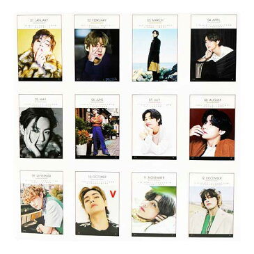 BTS 防弾少年団 バンタンソニョンダン V ブイ 2022.2023年 2年分 卓上カレンダー + ステッカーシール付き 送料無料 韓国グッズ 韓国アイドル 韓流 韓国 卓上 カレンダー 韓国ドラマ K-POP バンタン テヒョン