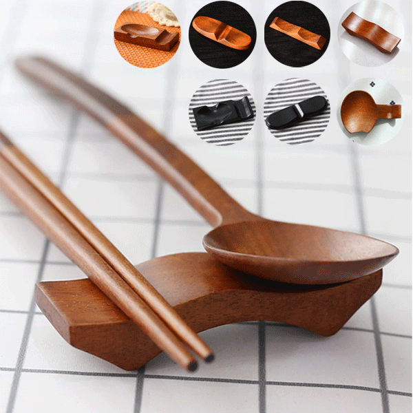木 木製 箸置き 箸スプーン置き 全8種 韓国カトラリー スッカラ チョッカラ スジョ 箸 スプーン 箸 韓国箸 韓国スプーン 韓国食器 カトラリー オシャレ かわいい 引っ越し祝い 結婚祝い 送料無料のサムネイル