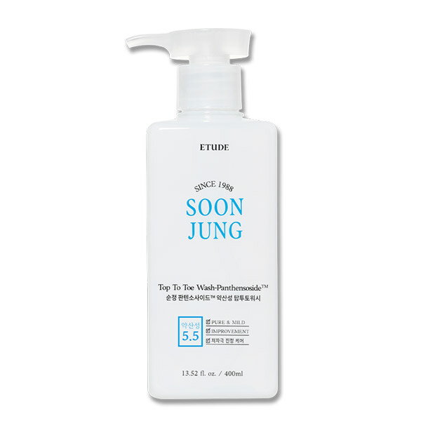 ETUDE HOUSE 塼ɥϥ 󥸥 ѥƥ󥽥  å SOONJUNG Top To Toe Wash Panthensoside 400ml ̵ ϰ ܥǥ ܥǥå ɷ ͥ